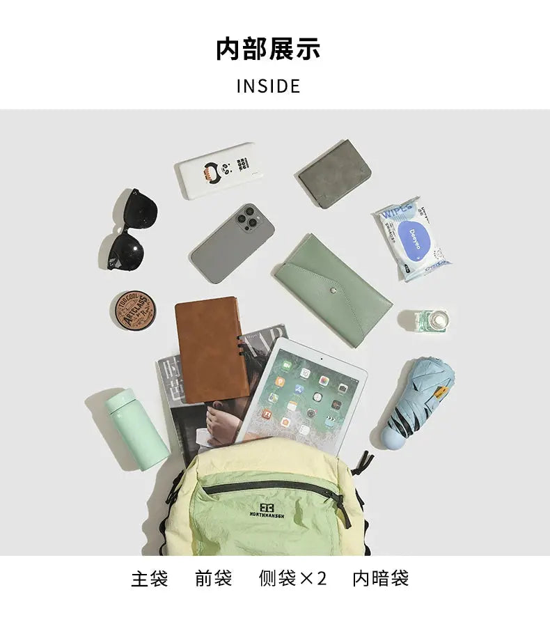 Mochila exterior de doble hombro para mujer, de gran capacidad. Es portátil y adecuado para desplazamientos, viajes. Es un cas MedSurgery Store For Digital Health
