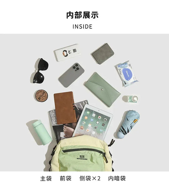 Mochila exterior de doble hombro para mujer, de gran capacidad. Es portátil y adecuado para desplazamientos, viajes. Es un cas MedSurgery Store For Digital Health
