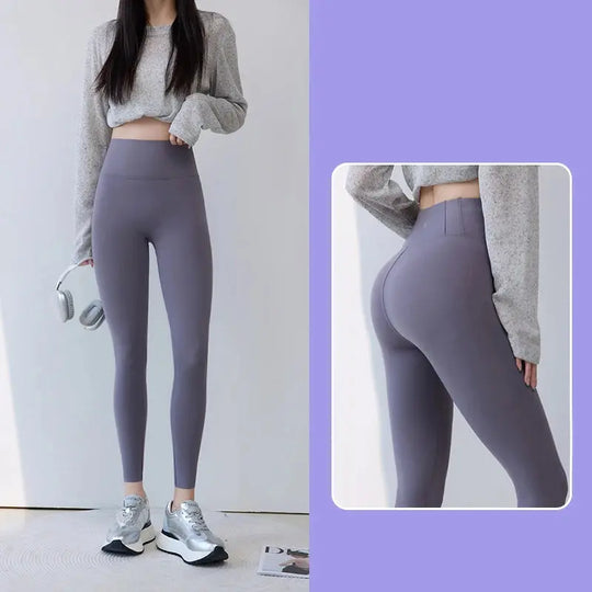 BIVIGAOS 2025 Primavera Verano nueva ciruela roja 3D sensación desnuda Leggings de piel de tiburón mujeres delgadas Sexy deporte Yoga Push Up Fitness Leggings MedSurgery Store For Digital Health