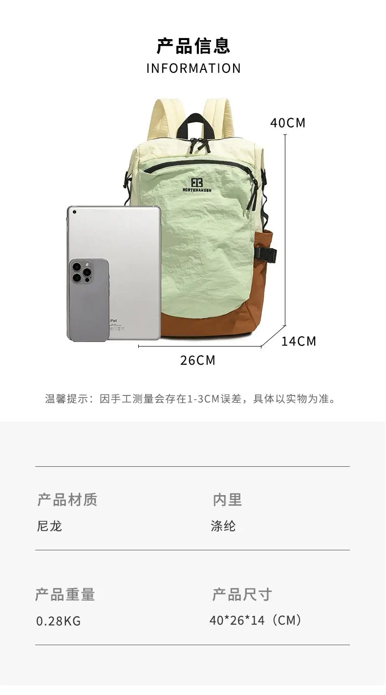 Mochila exterior de doble hombro para mujer, de gran capacidad. Es portátil y adecuado para desplazamientos, viajes. Es un cas MedSurgery Store For Digital Health