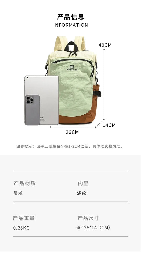Mochila exterior de doble hombro para mujer, de gran capacidad. Es portátil y adecuado para desplazamientos, viajes. Es un cas MedSurgery Store For Digital Health