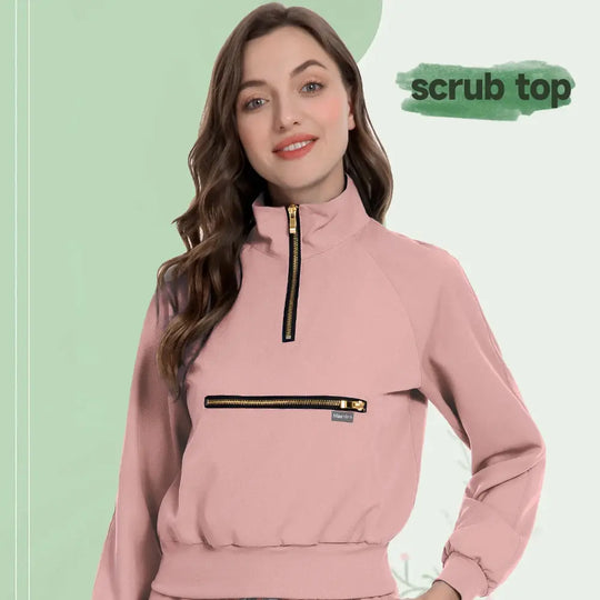 Chamarra Quirúrgica Elite MSORMOSIA - Uniforme Médico Elástico con Bolsillos Profesionales (MSO-42035-37) CJdropshipping