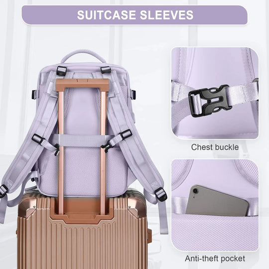 Mochila de viaje para mujer, mochila de mano, mochila para portátil TSA aprobada por vuelo, bolsa de enfermera universitaria, mochila informal para fin de semana MedSurgery Store For Digital Health