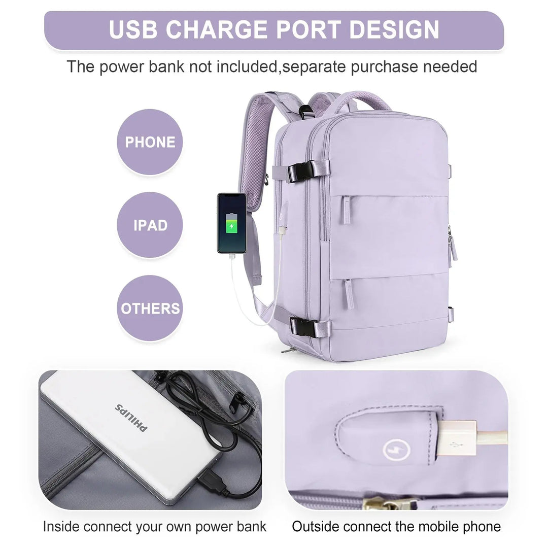 Mochila de viaje para mujer, mochila de mano, mochila para portátil TSA aprobada por vuelo, bolsa de enfermera universitaria, mochila informal para fin de semana MedSurgery Store For Digital Health