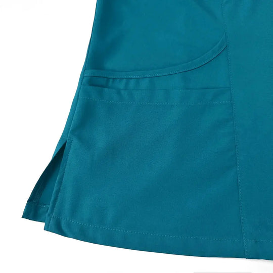 Conjunto de batas para mujer, Top con bolsillo y cuello en V, pantalones exfoliantes para correr con cordón, uniforme médico para enfermería, ropa de trabajo quirúrgica CJdropshipping