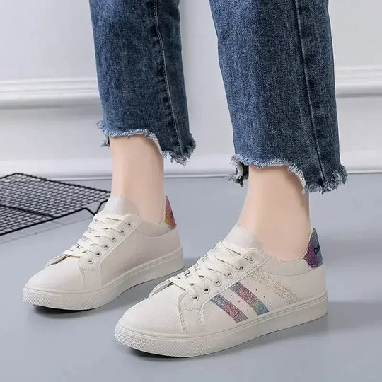 *Zapatos Informales Vulcanizados De Cuero Pu Para Mujer, Zapatillas De Deporte Blancas, Moda De Primavera, Nuevo Zapatos Off White MedSurgery Store For Digital Health