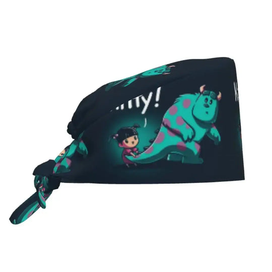Gorro de trabajo ajustable personalizado con dibujos animados de la Universidad de Monsters, gorro quirúrgico para hombres y mujeres, gorro quirúrgico para enfermería, médico y cirujano MedSurgery Store For Digital Health