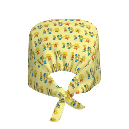 Personalizado The Simpsons Cartoon personal médico Scrubs Hat hombres mujeres médico enfermería gorro quirúrgico Scrub Caps MedSurgery Store For Digital Health