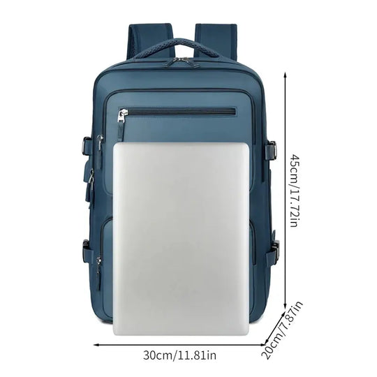 Mochila de viaje grande para mujeres y hombres, bolso de cabina, mochila impermeable multifuncional para avión con carga USB, mochila antirrobo MedSurgery Store For Digital Health