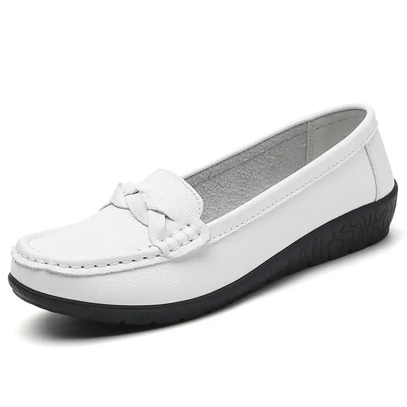 Zapatos De Mujer 2025, nuevos Zapatos planos De cuero suave, mocasines para Mujer, Zapatos planos informales, calzado para Mujer, Zapatos blancos para Mujer MedSurgery Store For Digital Health