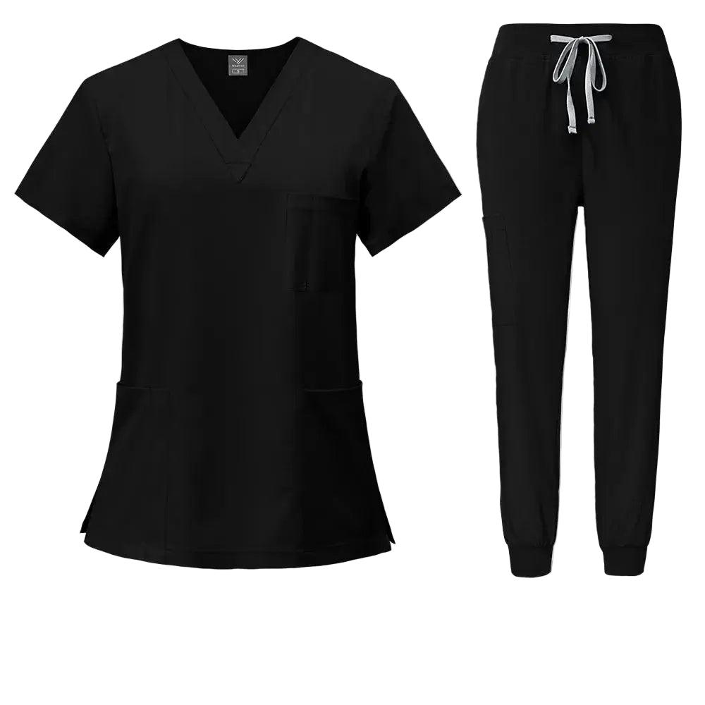 Uniforme médico ajustado para mujer, conjuntos de batas, accesorios de enfermería, batas de cirugía hospitalaria, clínica Dental, salón de belleza, ropa de trabajo CJdropshipping