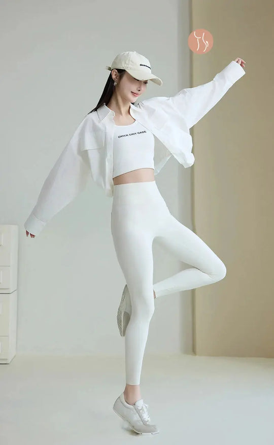 BIVIGAOS 2025 Primavera Verano bolsillo trasero Leggings de piel de tiburón mujeres blanco apretado Casual deporte Fitness Leggings pantalones pitillo MedSurgery Store For Digital Health