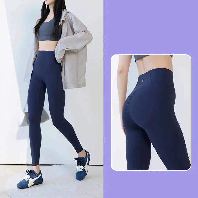 BIVIGAOS 2025 Primavera Verano nueva ciruela roja 3D sensación desnuda Leggings de piel de tiburón mujeres delgadas Sexy deporte Yoga Push Up Fitness Leggings MedSurgery Store For Digital Health