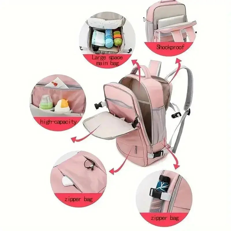 Mochila de viaje para mujer, mochila de mano, mochila para ordenador portátil TSA, bolsa de enfermera universitaria aprobada por vuelo, mochila informal para fin de semana MedSurgery Store For Digital Health
