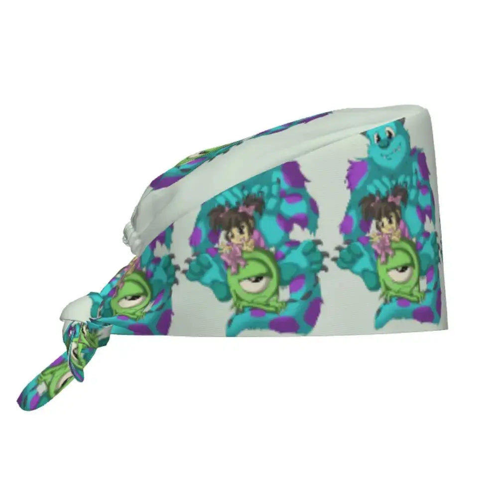 Gorro de trabajo ajustable personalizado con dibujos animados de la Universidad de Monsters, gorro quirúrgico para hombres y mujeres, gorro quirúrgico para enfermería, médico y cirujano MedSurgery Store For Digital Health