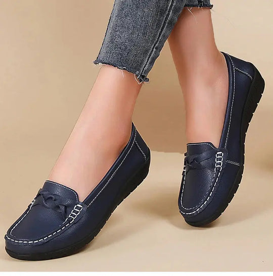 Zapatos De Mujer 2025, nuevos Zapatos planos De cuero suave, mocasines para Mujer, Zapatos planos informales, calzado para Mujer, Zapatos blancos para Mujer MedSurgery Store For Digital Health