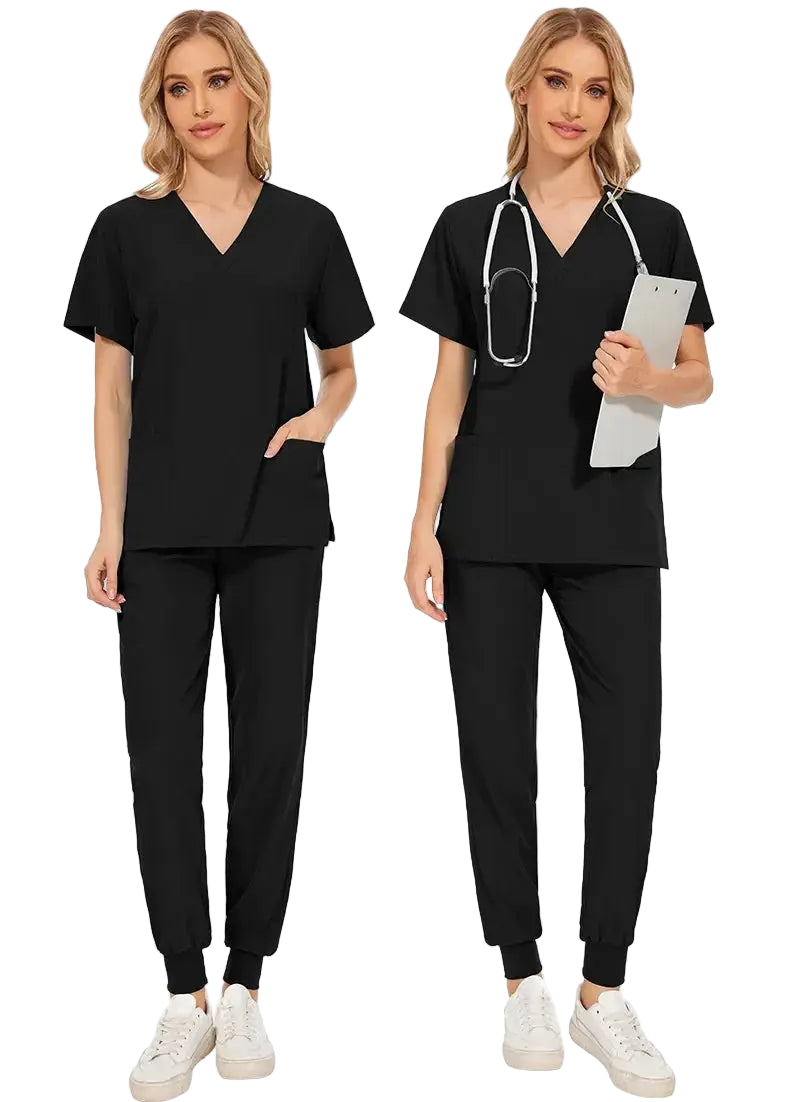 Uniforme médico ajustado para mujer, conjuntos de batas, accesorios de enfermería, batas de cirugía hospitalaria, clínica Dental, salón de belleza, ropa de trabajo CJdropshipping