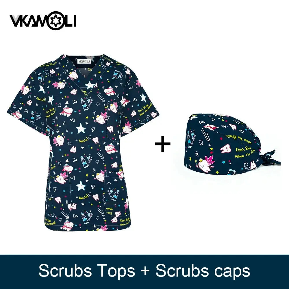 Uniforme de Spa para clínica de mascotas, ropa de trabajo para mujer, traje médico, tops exfoliantes, camisa exfoliante CJdropshipping