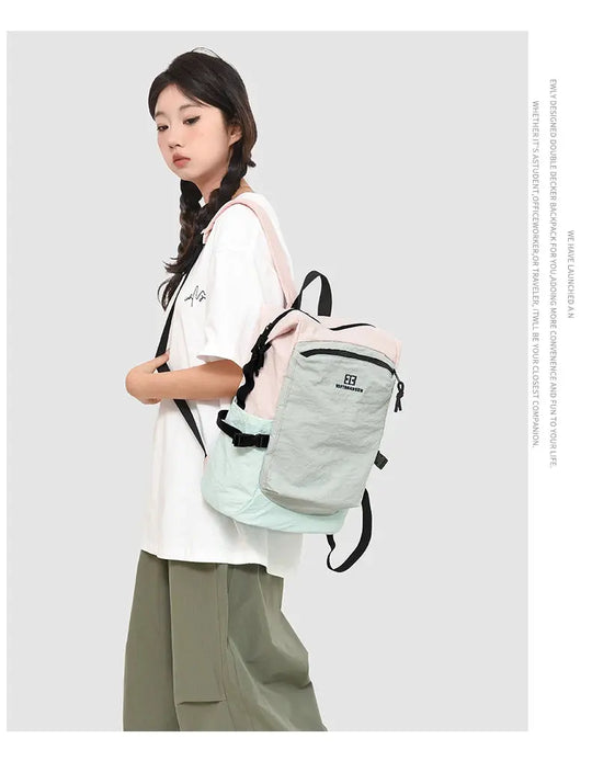 Mochila exterior de doble hombro para mujer, de gran capacidad. Es portátil y adecuado para desplazamientos, viajes. Es un cas MedSurgery Store For Digital Health