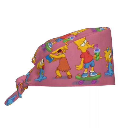 Gorro de trabajo ajustable personalizado con explosión cerebral, gorro quirúrgico de los Simpsons, gorro quirúrgico para enfermería, médico, cirujano, para Chef MedSurgery Store For Digital Health