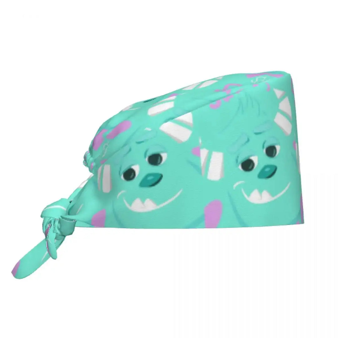 Gorro de trabajo ajustable personalizado con dibujos animados de la Universidad de Monsters, gorro quirúrgico para hombres y mujeres, gorro quirúrgico para enfermería, médico y cirujano MedSurgery Store For Digital Health