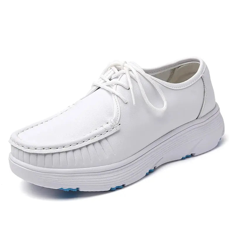 STRONGSHEN, zapatos blancos con plataforma, zapatos de enfermera para mujer, zapatos de trabajo ligeros y cómodos informales, zapatos antideslizantes a la moda para mujer MedSurgery Store For Digital Health