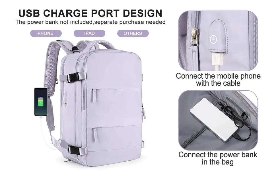 Mochila de viaje para mujer, mochila de mano, mochila para portátil TSA aprobada por vuelo, bolsa de enfermera universitaria, mochila informal para fin de semana MedSurgery Store For Digital Health