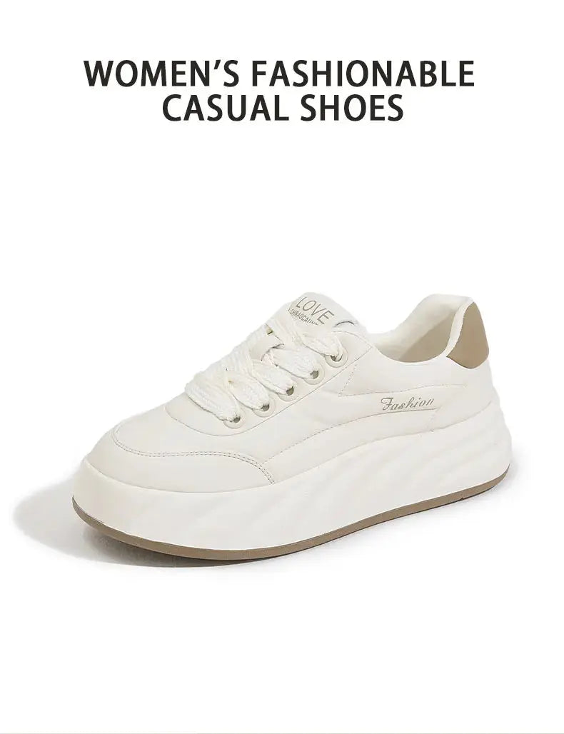 Zapatos blancos para mujer 2025, nuevas zapatillas planas, estilo coreano, deportes informales, zapatos de pan versátiles MedSurgery Store For Digital Health
