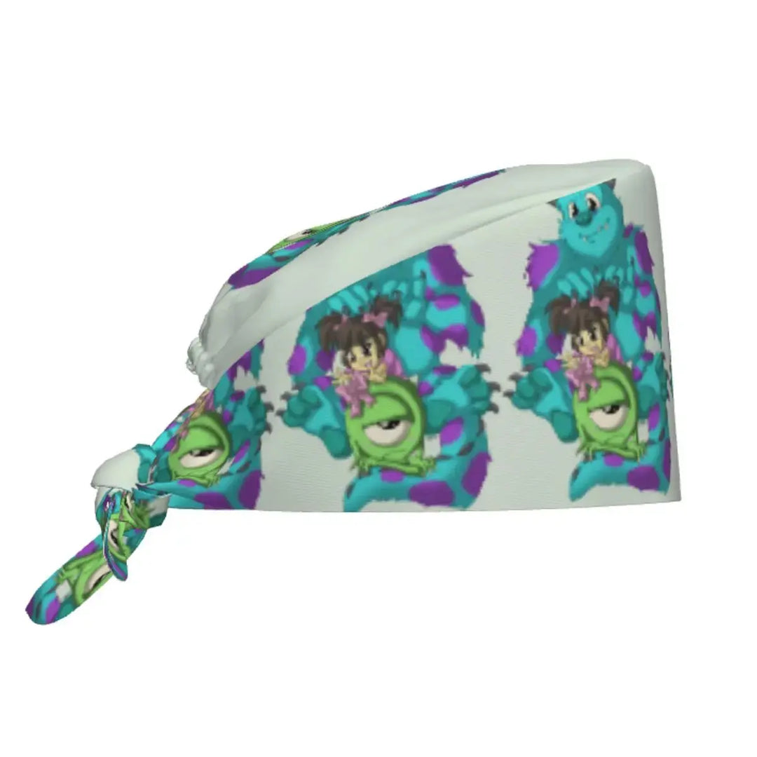 Gorro de trabajo ajustable personalizado con dibujos animados de la Universidad de Monsters, gorro quirúrgico para hombres y mujeres, gorro quirúrgico para enfermería, médico y cirujano MedSurgery Store For Digital Health