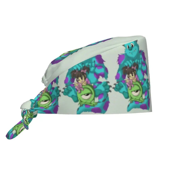 Gorro de trabajo ajustable personalizado con dibujos animados de la Universidad de Monsters, gorro quirúrgico para hombres y mujeres, gorro quirúrgico para enfermería, médico y cirujano MedSurgery Store For Digital Health