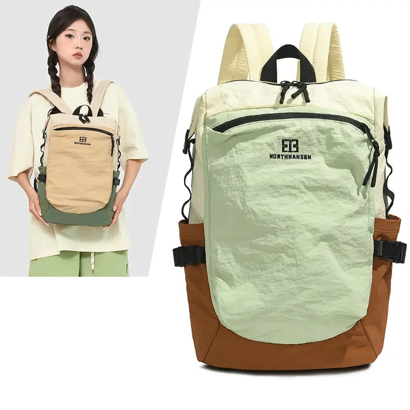 Mochila exterior de doble hombro para mujer, de gran capacidad. Es portátil y adecuado para desplazamientos, viajes. Es un cas MedSurgery Store For Digital Health