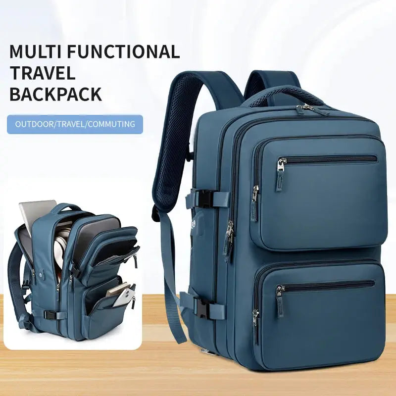 Mochila de viaje grande para mujeres y hombres, bolso de cabina, mochila impermeable multifuncional para avión con carga USB, mochila antirrobo MedSurgery Store For Digital Health