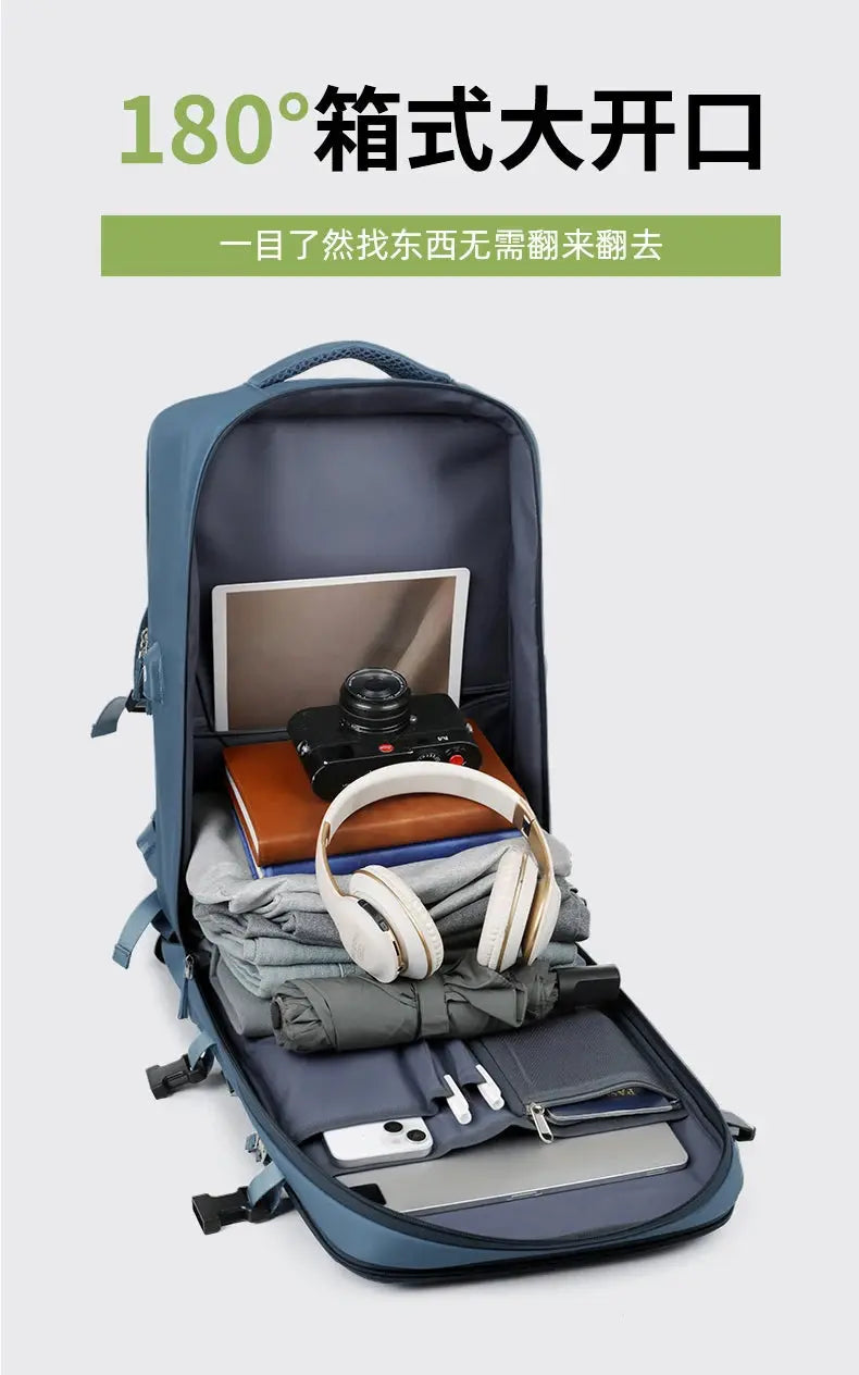 Mochila de viaje grande para mujeres y hombres, bolso de cabina, mochila impermeable multifuncional para avión con carga USB, mochila antirrobo MedSurgery Store For Digital Health