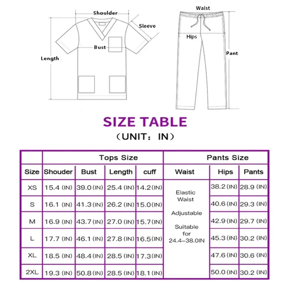 Conjunto de uniformes médicos para hombres y mujeres, ropa de trabajo para médicos, enfermeras, clínica Dental, salón de belleza CJdropshipping