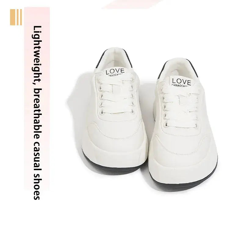 Zapatos blancos para mujer 2025, nuevas zapatillas planas, estilo coreano, deportes informales, zapatos de pan versátiles MedSurgery Store For Digital Health