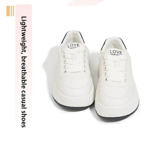 Zapatos blancos para mujer 2025, nuevas zapatillas planas, estilo coreano, deportes informales, zapatos de pan versátiles MedSurgery Store For Digital Health
