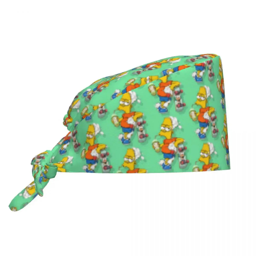 Gorro de trabajo ajustable personalizado con explosión cerebral, gorro quirúrgico de los Simpsons, gorro quirúrgico para enfermería, médico, cirujano, para Chef MedSurgery Store For Digital Health