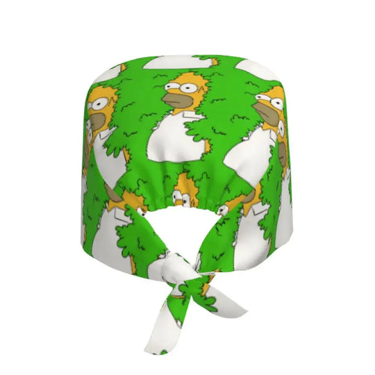 Gorro de trabajo ajustable personalizado con explosión cerebral, gorro quirúrgico de los Simpsons, gorro quirúrgico para enfermería, médico, cirujano, para Chef MedSurgery Store For Digital Health