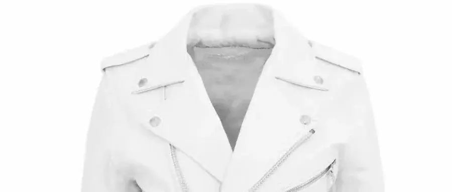 Chaqueta de cuero PU blanca para hombre, abrigo de estilo Punk de motocicleta de manga larga, Otoño Invierno MedSurgery Store For Digital Health