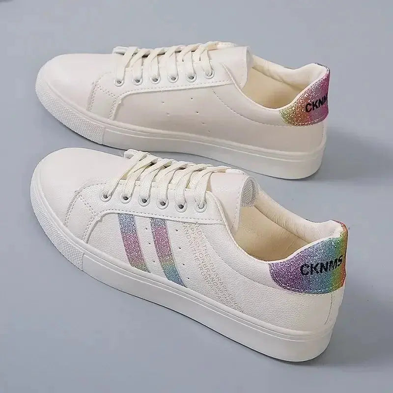 *Zapatos Informales Vulcanizados De Cuero Pu Para Mujer, Zapatillas De Deporte Blancas, Moda De Primavera, Nuevo Zapatos Off White MedSurgery Store For Digital Health