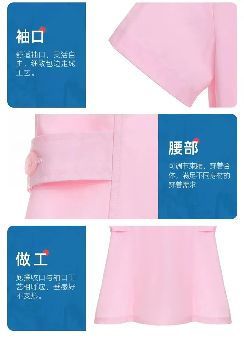 Conjunto de exfoliantes cortos rosas, uniforme médico para enfermera y Doctor, prendas de vestir para mujer, traje de dos piezas para enfermería, vestido de hospital para salón de belleza con logo MedSurgery Store For Digital Health