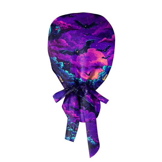 Gorro Quirúrgico para Doctoras o Enfermeras con estampados de Halloween Unisex - Scrub Cap con Estampado para Trabajo Médico. Estilo Casual hechos de Algodón, Cómodos y Elegantes. CJdropshipping