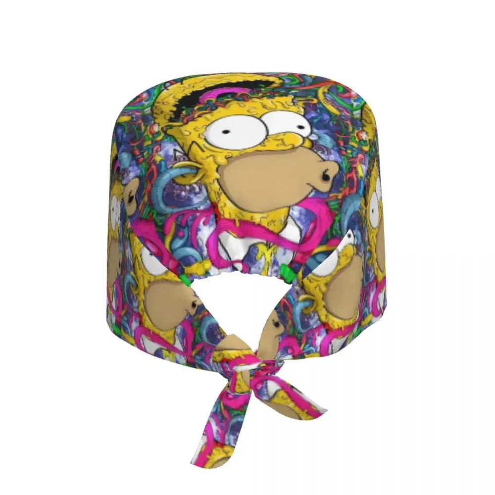 Gorro de trabajo ajustable personalizado con explosión cerebral, gorro quirúrgico de los Simpsons, gorro quirúrgico para enfermería, médico, cirujano, para Chef MedSurgery Store For Digital Health