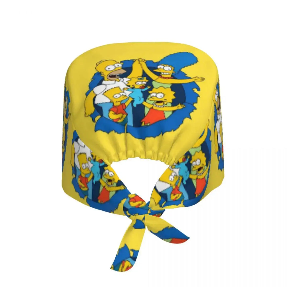 Personalizado The Simpsons Cartoon personal médico Scrubs Hat hombres mujeres médico enfermería gorro quirúrgico Scrub Caps MedSurgery Store For Digital Health