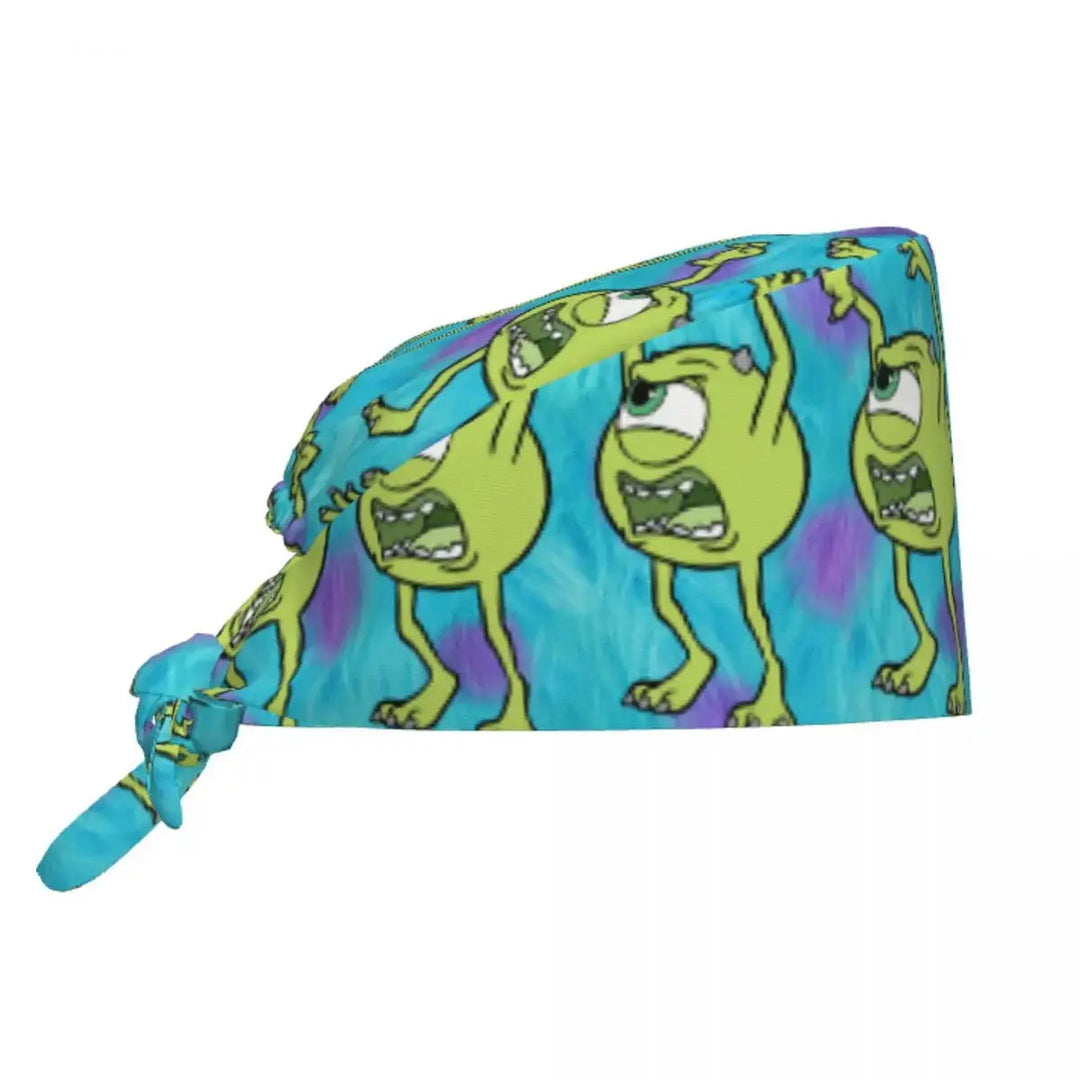 Gorro de trabajo ajustable personalizado con dibujos animados de la Universidad de Monsters, gorro quirúrgico para hombres y mujeres, gorro quirúrgico para enfermería, médico y cirujano MedSurgery Store For Digital Health