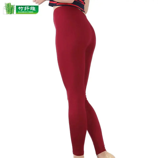 Leggings elásticos de fibra de bambú para mujer, pantalones de nueve puntos, informales, talla grande, primavera, verano y otoño, novedad de 2024 DSers Fulfillment