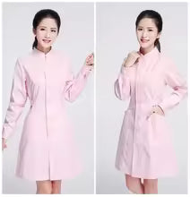 Bata Médica Profesional para Mujer: Manga Larga, Color Sólido Resistente, Cómoda para Enfermeras y Médicos en Hospitales y Clínicas dsers-fulfillment-service