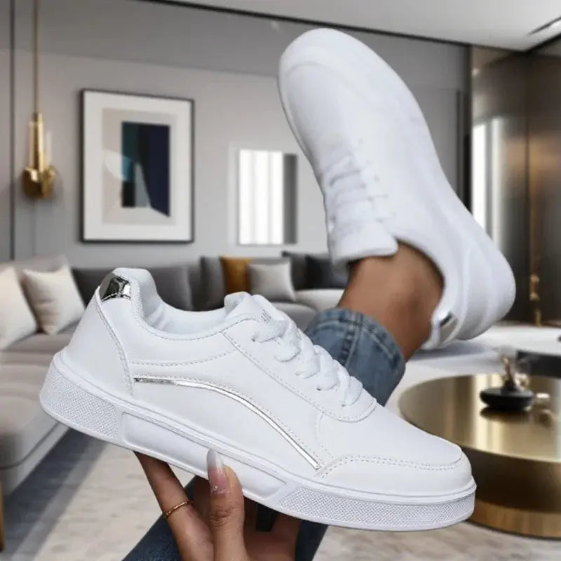 Zapatillas bajas blancas con estilo para mujer, ligeras, transpirables, a la moda, prácticas, informales, zapatillas para correr estéticas de moda MedSurgery Store For Digital Health