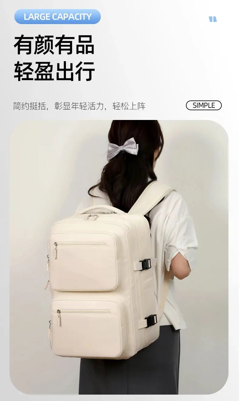 Mochila de viaje grande para mujeres y hombres, bolso de cabina, mochila impermeable multifuncional para avión con carga USB, mochila antirrobo MedSurgery Store For Digital Health