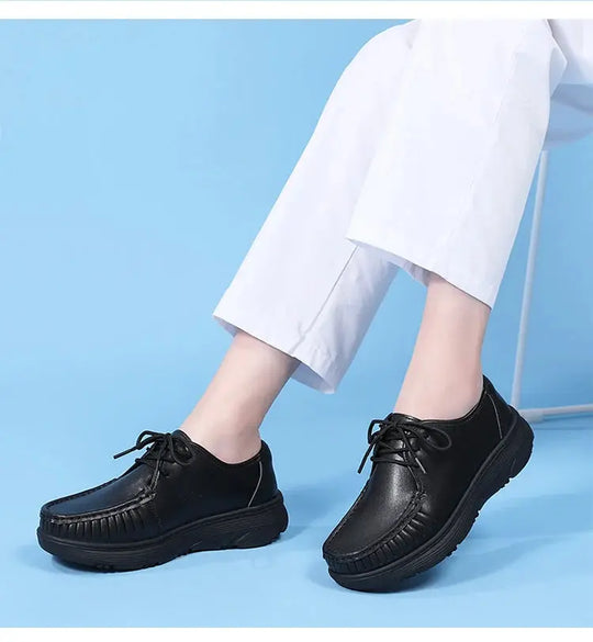 STRONGSHEN, zapatos blancos con plataforma, zapatos de enfermera para mujer, zapatos de trabajo ligeros y cómodos informales, zapatos antideslizantes a la moda para mujer MedSurgery Store For Digital Health